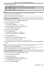 Preview for 129 page of Panasonic PT-MW630 Operating Instructions Manual