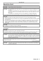 Preview for 5 page of Panasonic PT-MZ13K Operating Instructions Manual