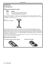 Preview for 16 page of Panasonic PT-MZ17K Operating Instructions Manual