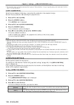 Preview for 130 page of Panasonic PT-MZ20K Operating Instructions Manual