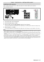 Preview for 51 page of Panasonic PT-MZ880 Operating Instructions Manual