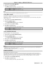 Preview for 101 page of Panasonic PT-MZ880 Operating Instructions Manual