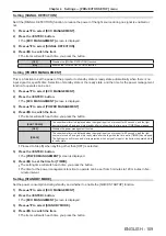 Preview for 109 page of Panasonic PT-MZ880 Operating Instructions Manual