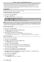 Preview for 112 page of Panasonic PT-MZ880 Operating Instructions Manual