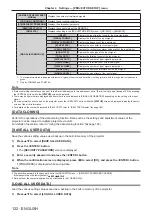 Preview for 122 page of Panasonic PT-MZ880 Operating Instructions Manual