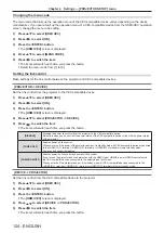 Preview for 124 page of Panasonic PT-MZ880 Operating Instructions Manual