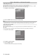 Предварительный просмотр 72 страницы Panasonic PT-RCQ80 Operating Instructions Manual