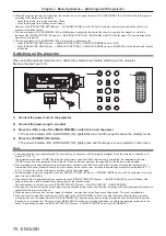 Preview for 70 page of Panasonic PT-REQ10 Operating Instructions Manual