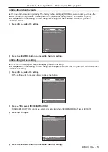 Preview for 75 page of Panasonic PT-REQ10 Operating Instructions Manual