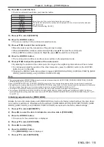 Preview for 115 page of Panasonic PT-REQ10 Operating Instructions Manual