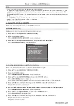 Preview for 209 page of Panasonic PT-REQ10 Operating Instructions Manual