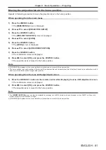 Preview for 81 page of Panasonic PT-REQ12 Series Operating Instructions Manual