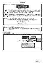 Preview for 7 page of Panasonic PT-REZ80 Operating Instructions Manual