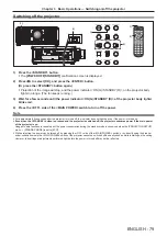 Preview for 79 page of Panasonic PT-REZ80 Operating Instructions Manual