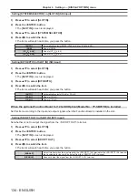 Preview for 134 page of Panasonic PT-REZ80 Operating Instructions Manual