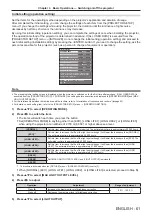 Preview for 61 page of Panasonic PT-RQ13KU Operating Instructions (Functional Manual)