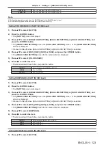 Preview for 123 page of Panasonic PT-RQ13KU Operating Instructions (Functional Manual)