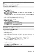 Preview for 127 page of Panasonic PT-RQ13KU Operating Instructions (Functional Manual)