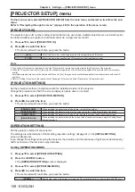 Preview for 138 page of Panasonic PT-RQ13KU Operating Instructions (Functional Manual)