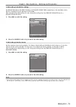 Предварительный просмотр 73 страницы Panasonic PT-RQ22K Operating Instructions (Functional Manual)