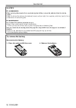 Preview for 12 page of Panasonic PT-RQ32KE Operating Instructions Manual