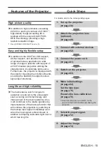 Preview for 15 page of Panasonic PT-RQ32KE Operating Instructions Manual