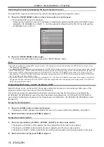 Preview for 74 page of Panasonic PT-RQ32KU Operating Instructions Manual