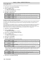 Preview for 140 page of Panasonic PT-RQ32KU Operating Instructions Manual