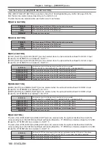 Preview for 188 page of Panasonic PT-RQ32KU Operating Instructions Manual