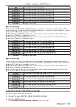 Preview for 189 page of Panasonic PT-RQ32KU Operating Instructions Manual