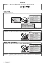 Предварительный просмотр 6 страницы Panasonic PT-RQ35KU Operating Instructions Manual