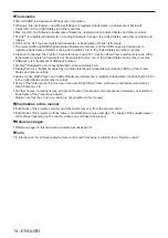 Предварительный просмотр 14 страницы Panasonic PT-RQ35KU Operating Instructions Manual