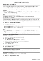 Preview for 189 page of Panasonic PT-RQ35KU Operating Instructions Manual