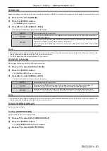 Preview for 63 page of Panasonic PT-RW330U Operating Instructions Manual