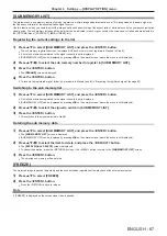 Preview for 67 page of Panasonic PT-RW330U Operating Instructions Manual