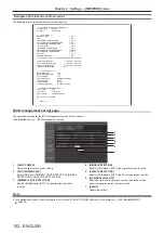 Preview for 102 page of Panasonic PT-RW330U Operating Instructions Manual