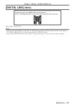 Preview for 107 page of Panasonic PT-RW330U Operating Instructions Manual