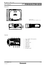 Preview for 4 page of Panasonic PT-RW430K Spec File