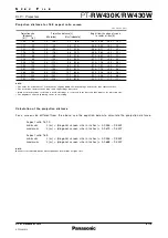 Preview for 6 page of Panasonic PT-RW430K Spec File