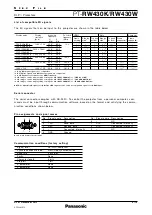 Preview for 9 page of Panasonic PT-RW430K Spec File