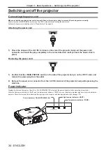 Preview for 34 page of Panasonic PT-RW430UK Operating Instruction