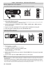 Preview for 36 page of Panasonic PT-RW430UK Operating Instruction