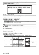 Preview for 58 page of Panasonic PT-RW430UK Operating Instruction