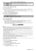 Preview for 81 page of Panasonic PT-RW430UK Operating Instruction