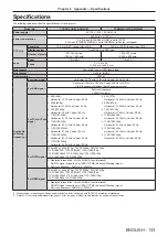 Preview for 133 page of Panasonic PT-RW430UK Operating Instruction