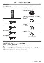 Предварительный просмотр 23 страницы Panasonic PT-RW730 Operating Instructions Manual