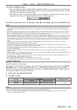 Preview for 129 page of Panasonic PT-RZ11K Operating Instructions Manual