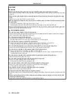 Preview for 12 page of Panasonic PT-RZ12K Operating Instructions Manual