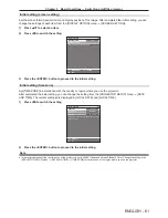 Preview for 61 page of Panasonic PT-RZ12K Operating Instructions Manual