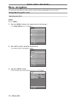 Preview for 76 page of Panasonic PT-RZ12K Operating Instructions Manual